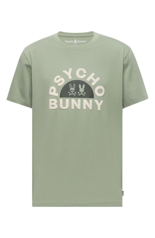 Psycho Bunny Goldie Pima Cotton Graphic T-shirt In Sea Spray