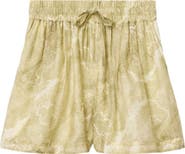 AllSaints Isla Paisley Jacquard Shorts