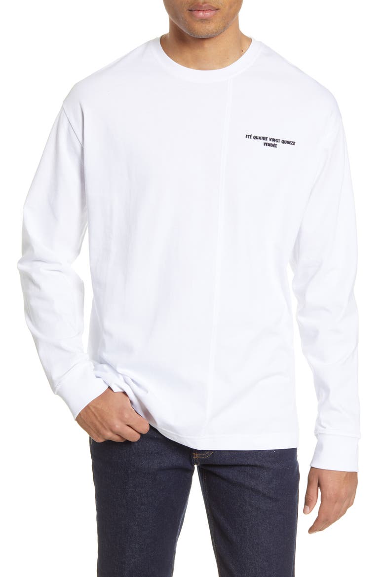 Le Temp Long Sleeve T-Shirt, Main, color, WHITE