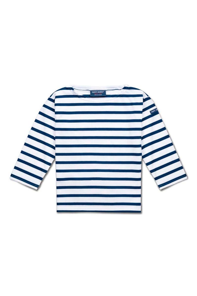 MINQUIERS KIDS - Authentic Breton Shirt for Kids, Alternate, color, white/navy