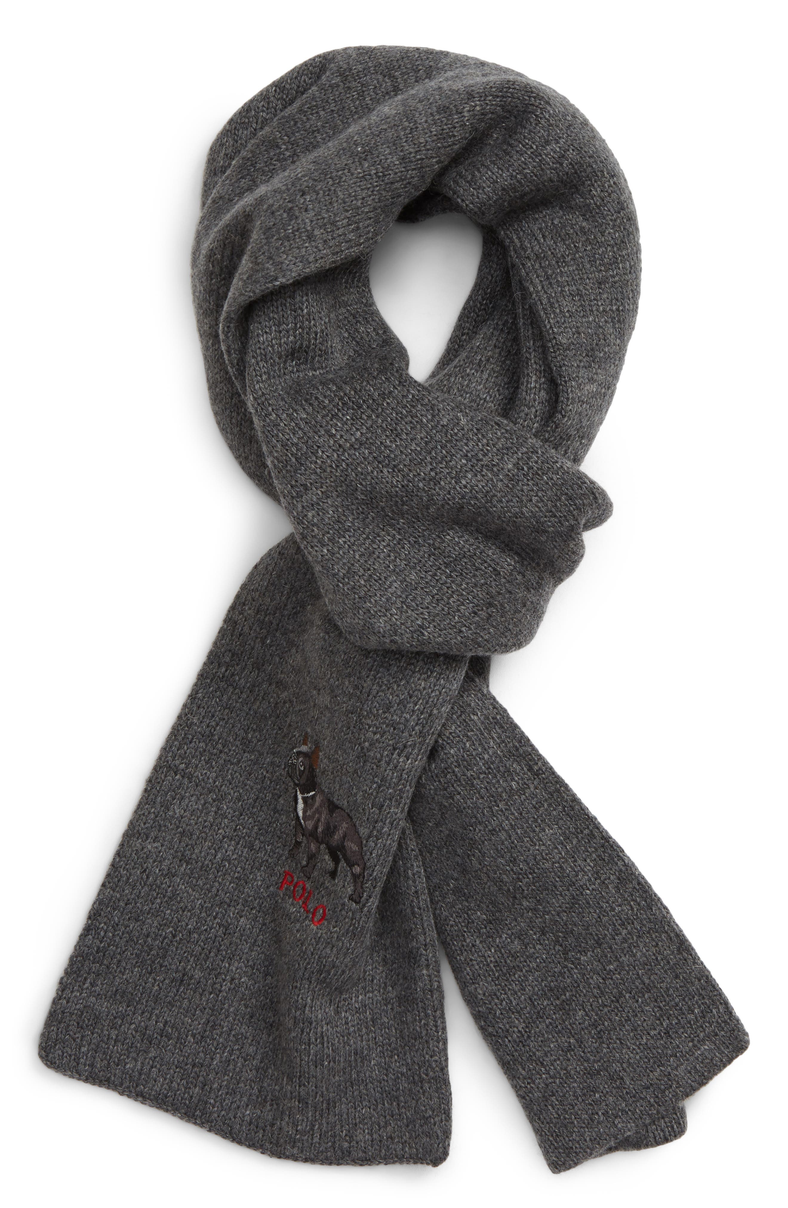 Polo Ralph Lauren French Bulldog Scarf (Men) | Nordstromrack