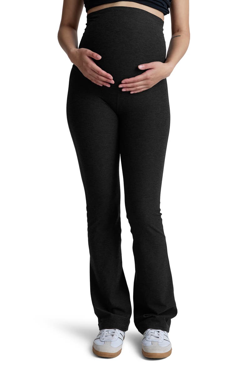 Space Dye Maternity Pants, Main, color, DARKEST NIGHT