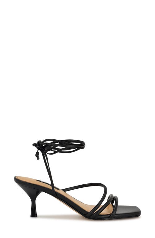 Nine West Hendy Ankle Wrap Sandal In Black