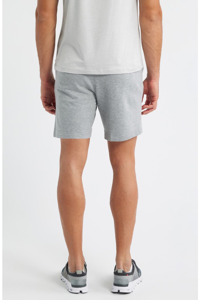Lightweight Fleece Sweat Shorts, Alternate, color, HEATHER GREY