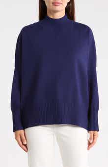 Boxy Mock Neck Sweater