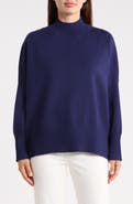PATRIZIA LUCA Boxy Mock Neck Sweater