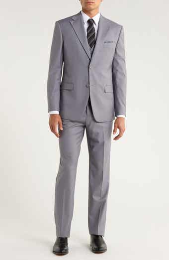 ZEGARIE Grey Mélange 3-Piece Suit
