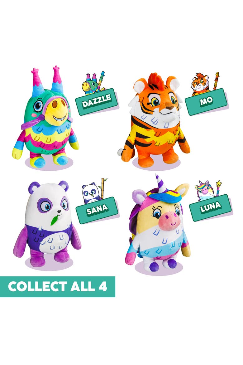 Huggable 12 Inch Plush Dazzle The Donkey Series 1, Alternate, color, Multicolored