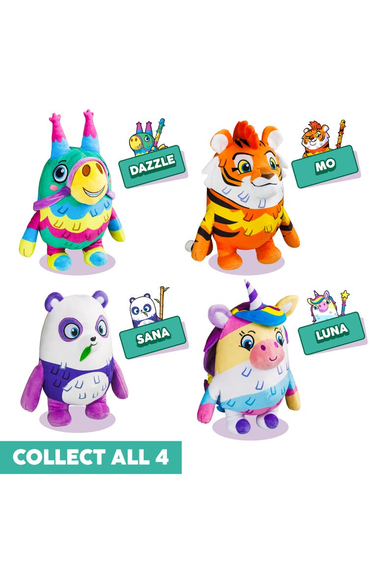 Pinata Smashlings Huggable 12 Inch Plush Dazzle The Donkey Series 1, Alternate, color, Multicolored