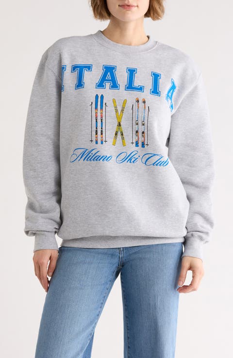 Italia Ski Club Graphic Sweatshirt