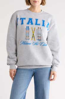 Hi Res Italia Ski Club Graphic Sweatshirt