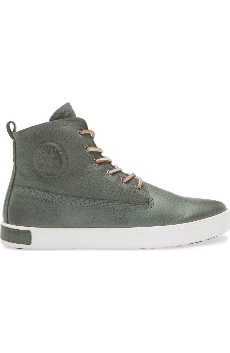 Blackstone Padded Genuine Shearling Lined High Top Sneaker, Alternate, color, Rosin