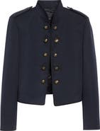 Nili Lotan Betsy Virgin Wool Military Jacket