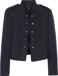 Nili Lotan Betsy Virgin Wool Military Jacket