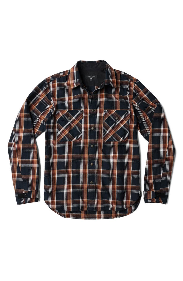 rag & bone Engineered Japanese Plaid Shirt Jacket, Alternate, color,