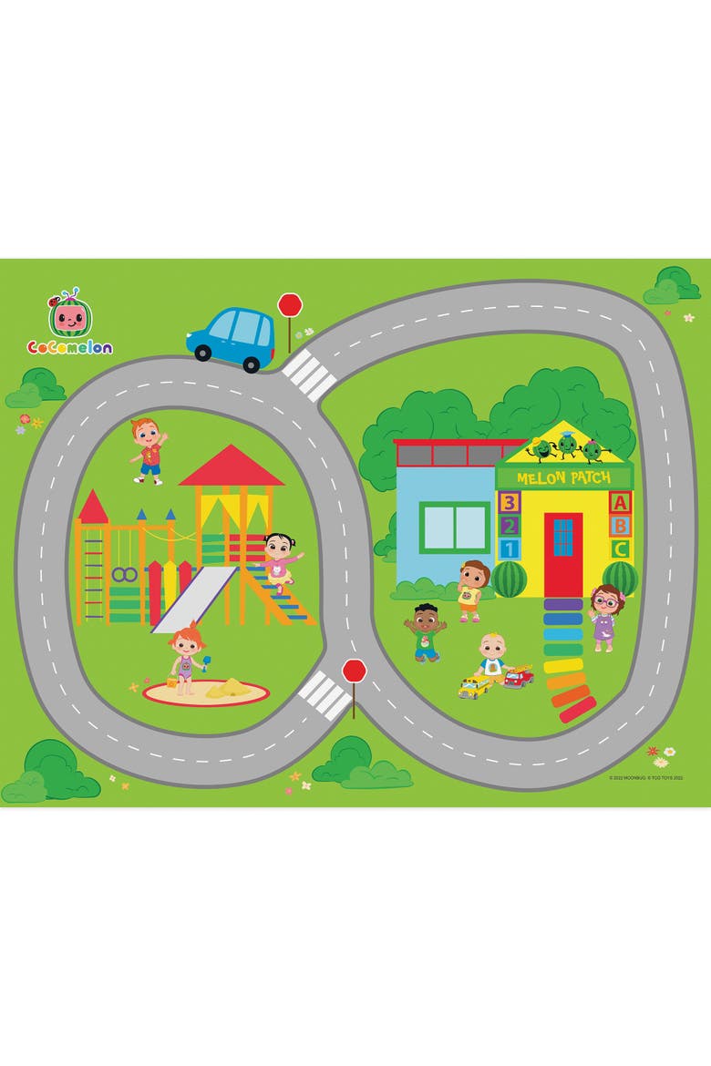 Deluxe Cocomelon Floor Playmat & Toy Car, Kids 3+, Main, color, Multicolored