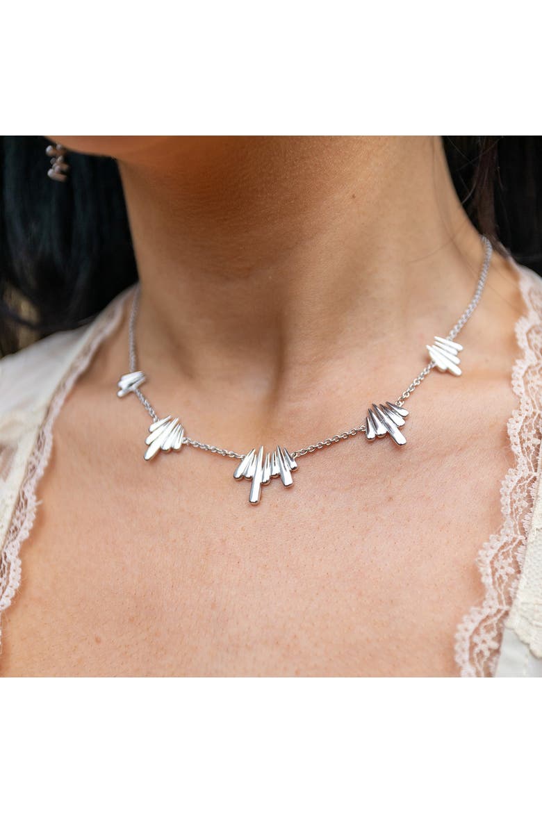 Shard Necklace, Alternate, color, Sterling Silver