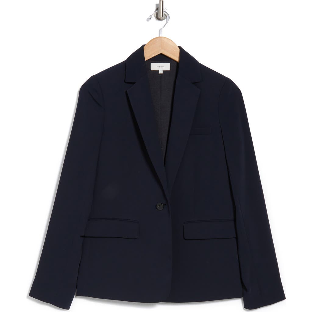 Vince Notch Lapel Blazer In Coastal