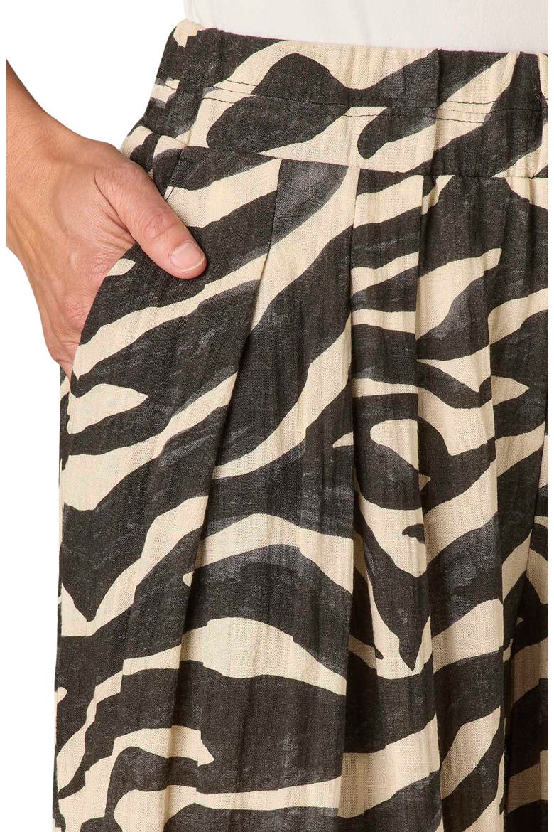 Glider Skyrise Pleated Palazzo Pants, Alternate, color, CHARCOAL/ ECRU