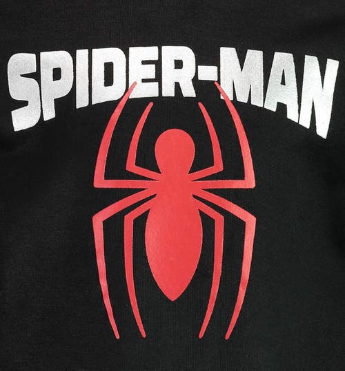 Marvel Spider-man Pullover Hoodie In Black