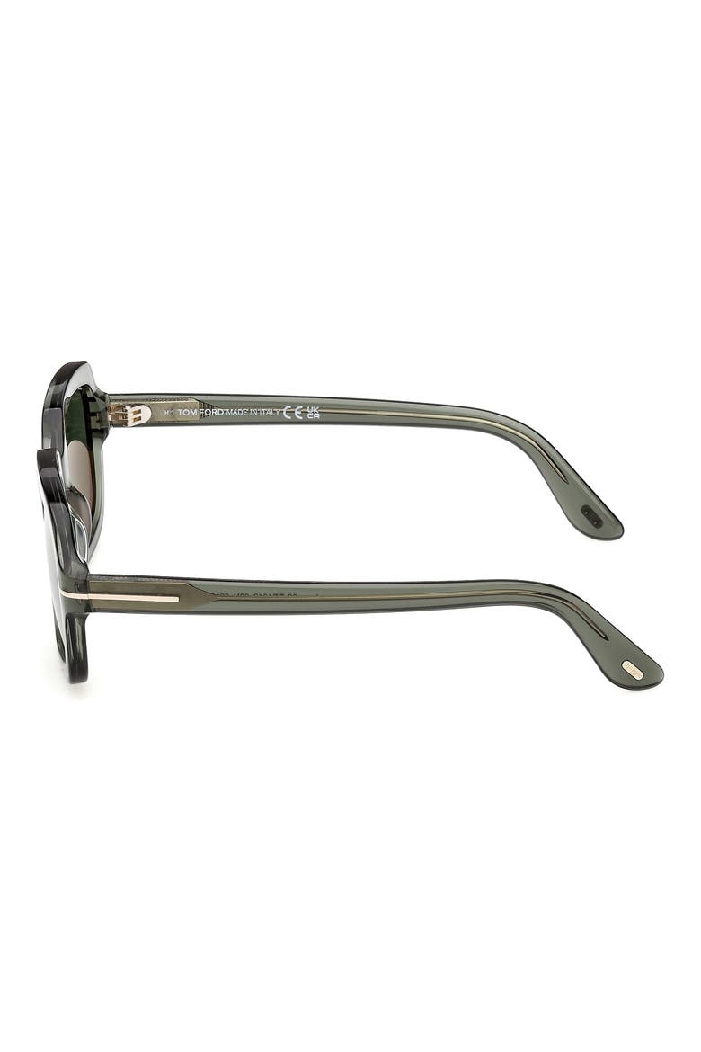 Lana 53mm Rectangular Sunglasses, Alternate, color, SHINY TRANSPARENT SAGE GREEN /T/ LOGO / GREEN LENS