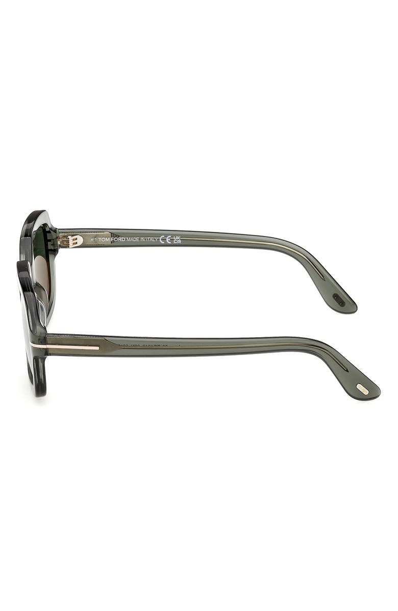 TOM FORD Lana 53mm Rectangular Sunglasses, Alternate, color, Transparent Sage Green