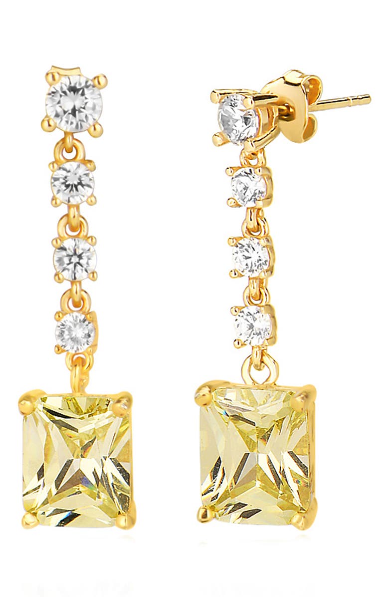 GABI RIELLE Canary Candy Drop Earrings, Main, color, 