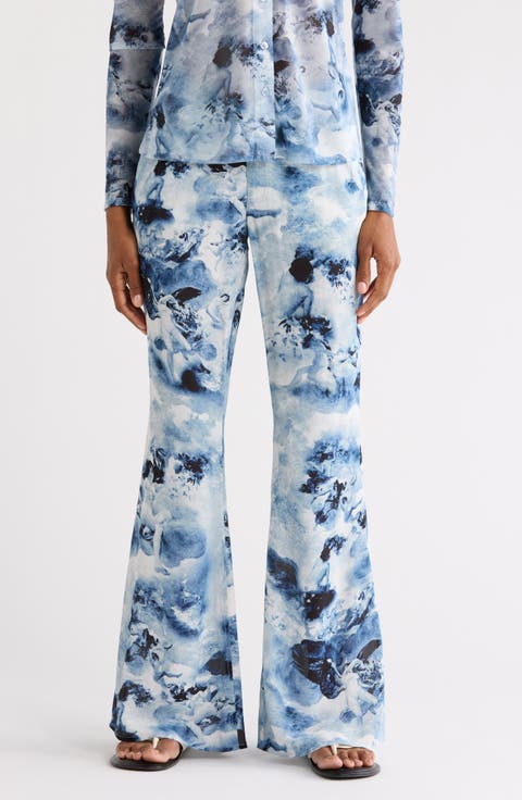 Chiffon Flare Pants