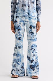 Good American Chiffon Flare Pants