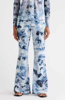Good American Chiffon Flare Pants