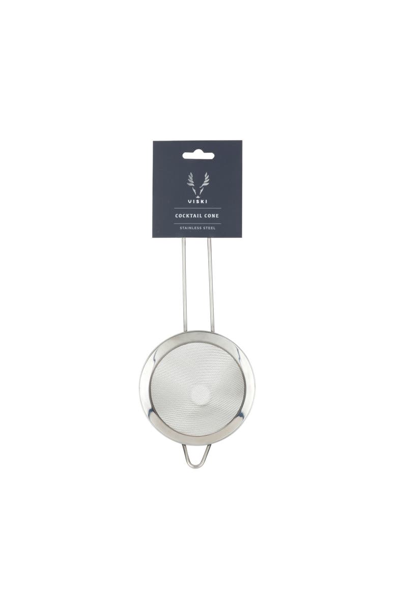 Viski Harrison Mesh Cone Strainer in Stainless Steel, Alternate, color, Silver