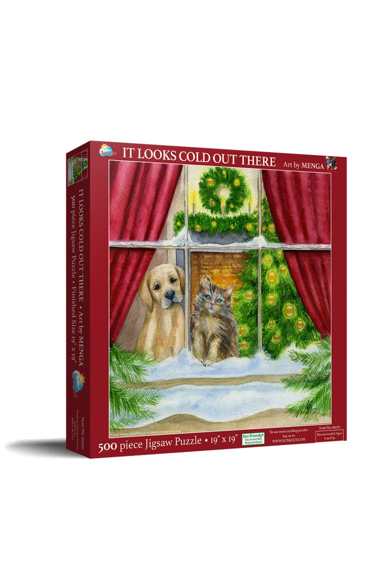 It Looks Cold Out There 500 piece Jigsaw Puzzle for Adults, Main, color, Multicolor