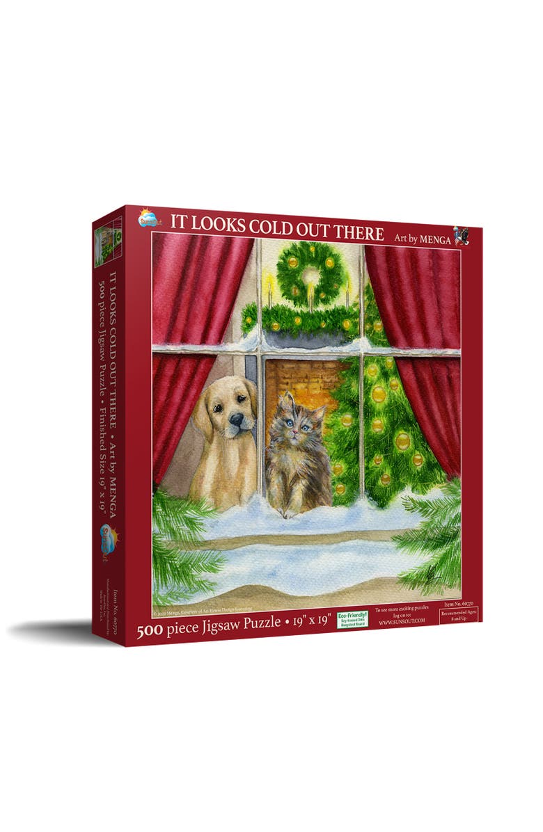 Sunsout It Looks Cold Out There 500 piece Jigsaw Puzzle for Adults, Main, color, Multicolor