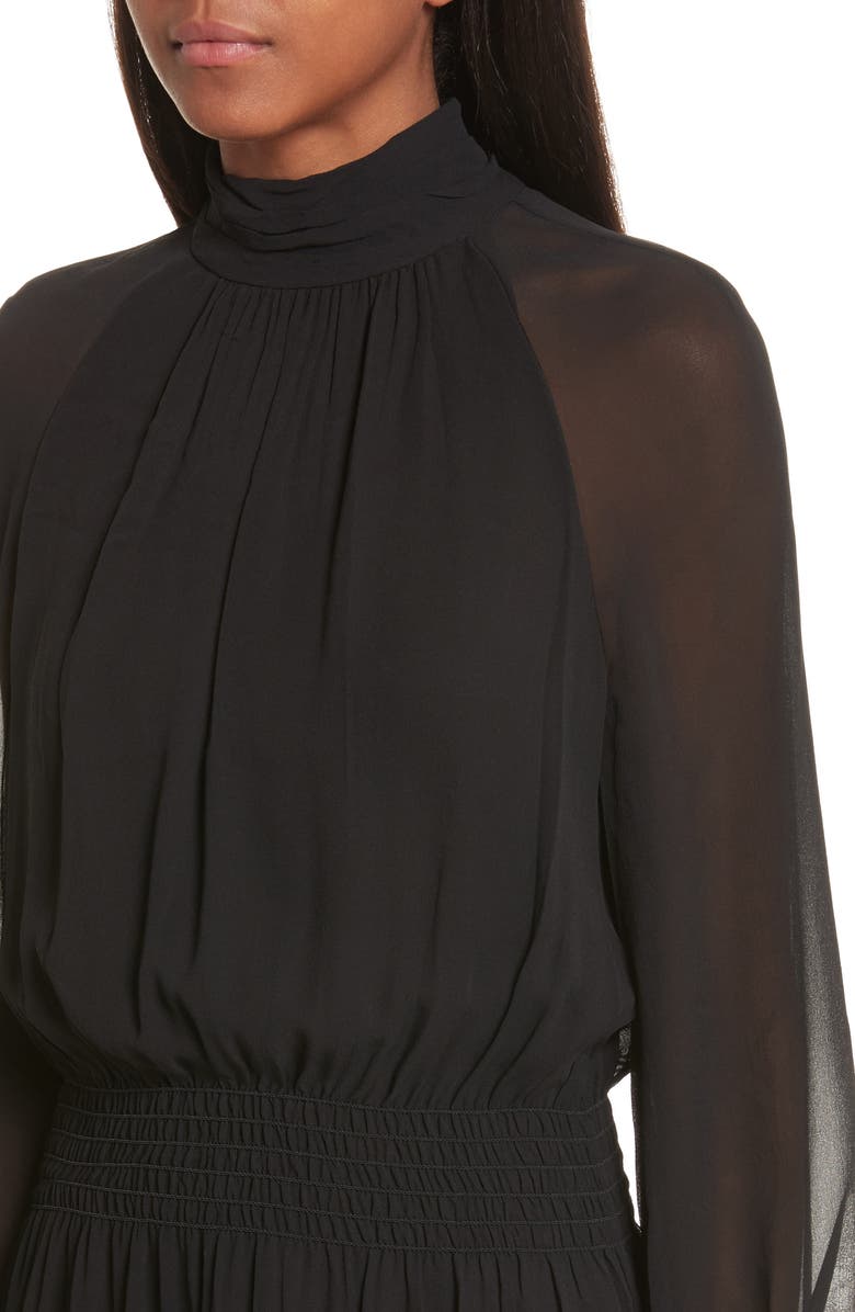 Tory Burch Collette Silk Midi Dress, Alternate, color,