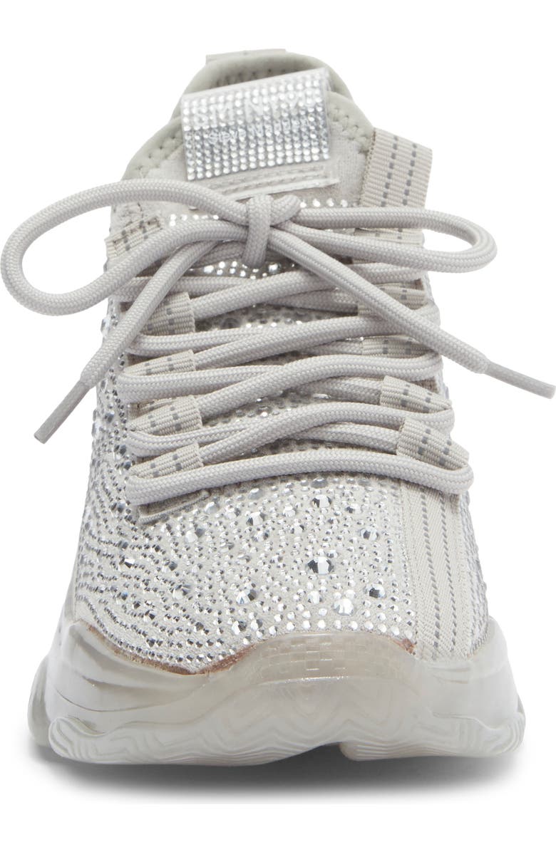 Steve Madden Maxima Embellished Sneaker, Alternate, color, Grey