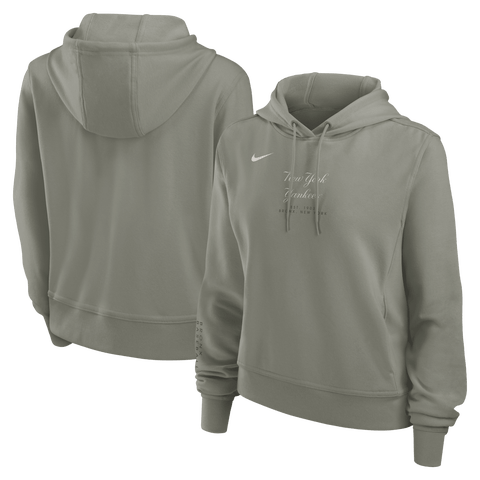 Women's Nike Olive New York Yankees One Tri-Blend Dri-FIT Hoodie
