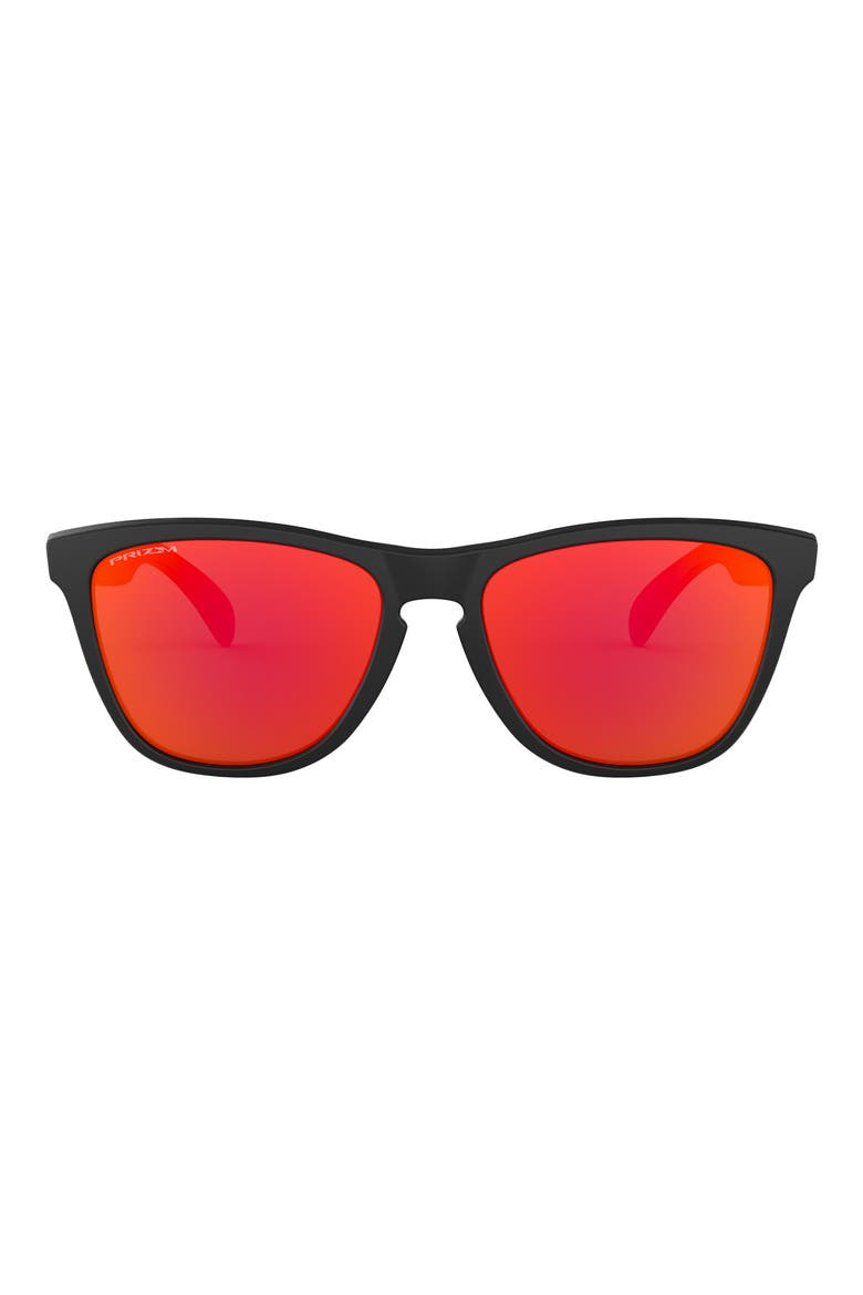 Frogskins 54mm Rectangular Sunglasses, Main, color, MATTE BLACK