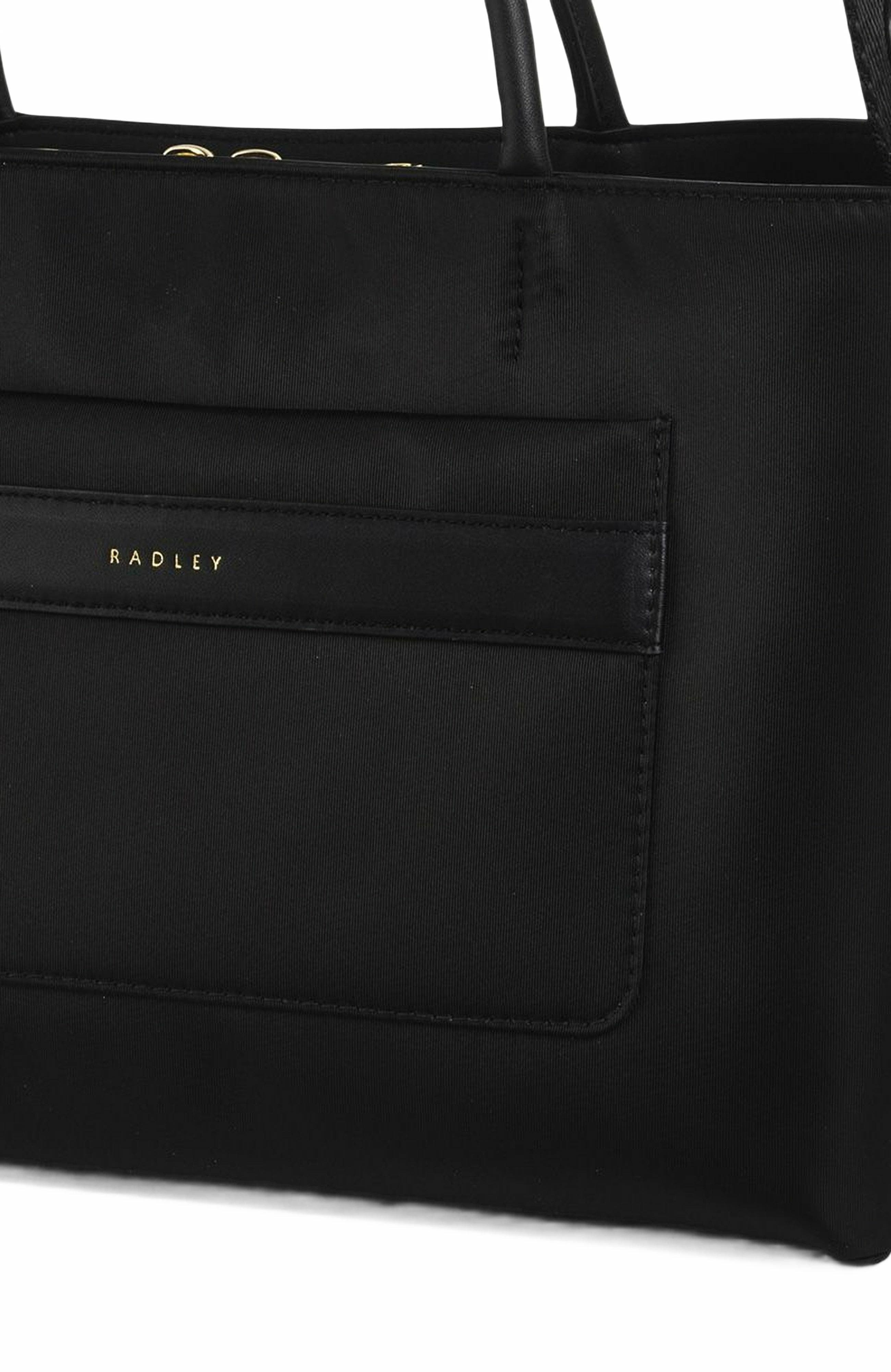 Radley Holland Park Medium Ziptop Satchel Bag, Alternate, color, Black