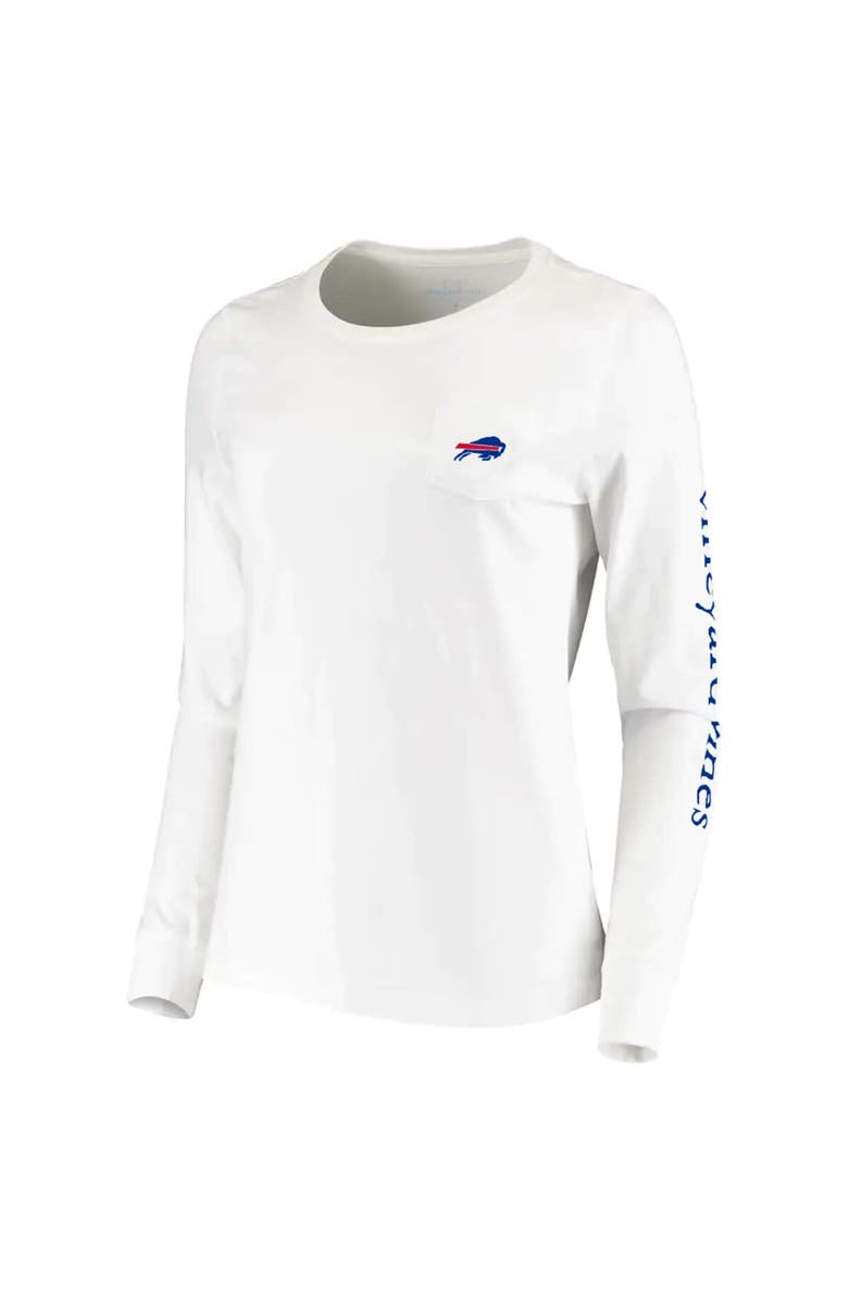 vineyard vines Women's Vineyard Vines White Buffalo Bills Helmet Long Sleeve T-Shirt, Alternate, color, 