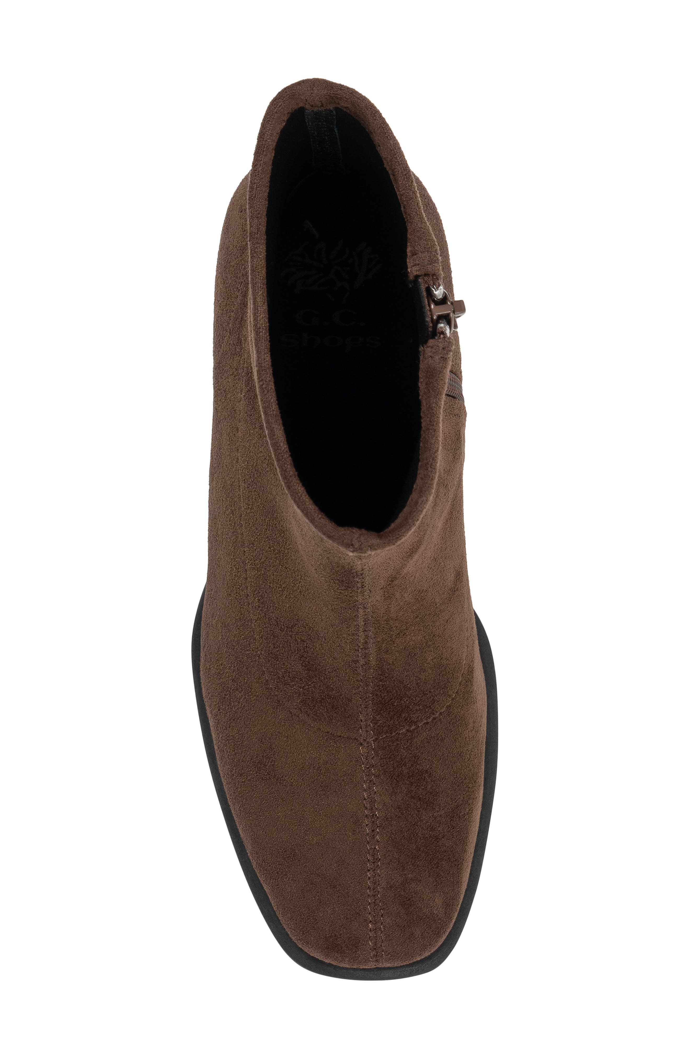 Memphis Faux Leather Bootie, Alternate, color, BROWN SUEDE