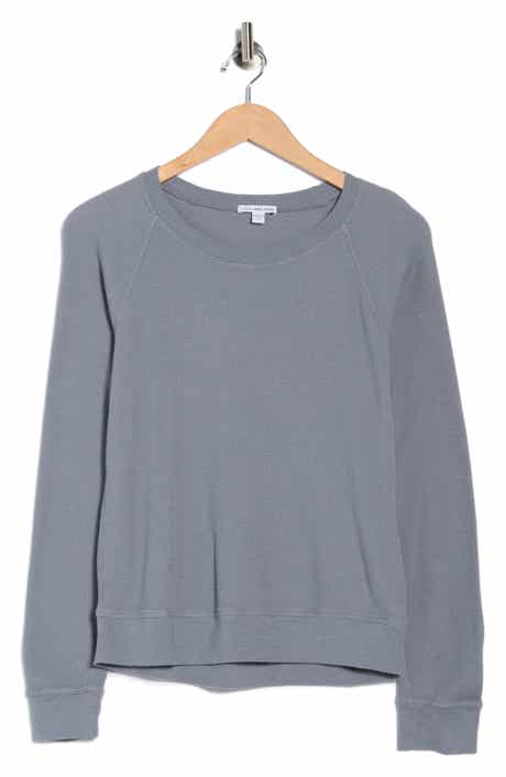 James Perse Relaxed Raglan Sleeve Cotton Pullover