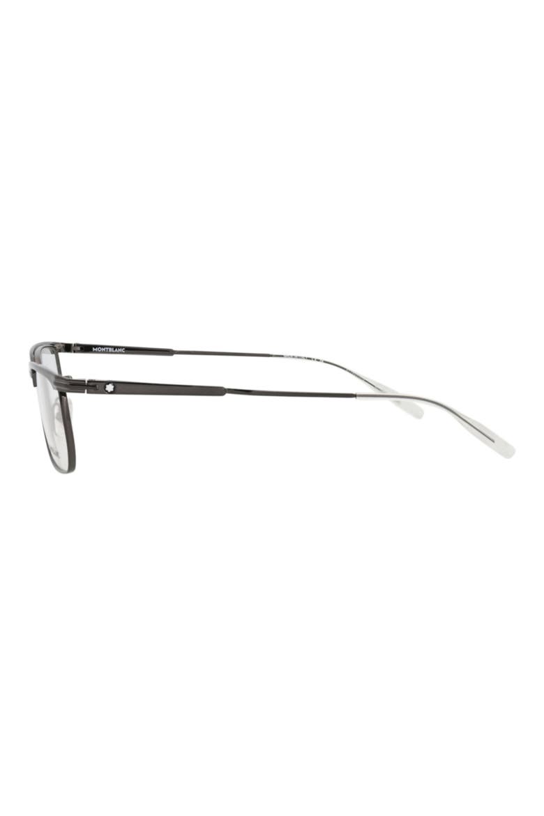 54mm Square Optical Glasses, Alternate, color, RUTHENIUM TRANSPARENT