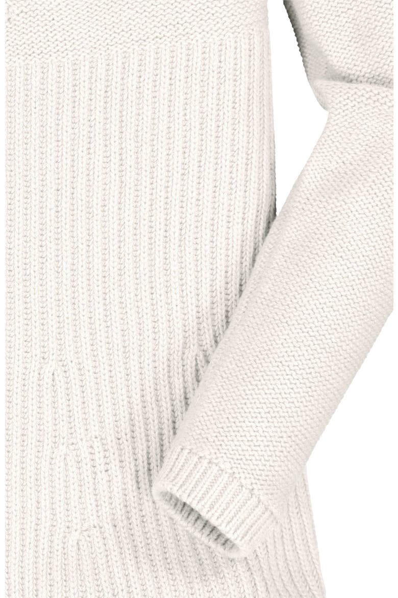 Baby Girls' Organic Skater Sweater Dress, Infant, Alternate, color, Soft White Fancy Stitch