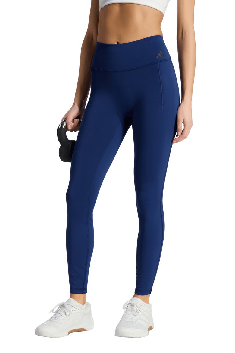 Optime Workout Full Length Leggings, Main, color, DARK BLUE