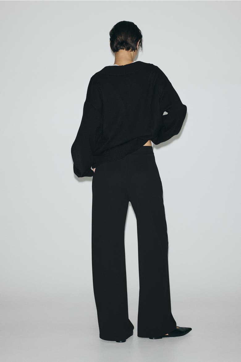 Wide Trousers, Alternate, color, Black