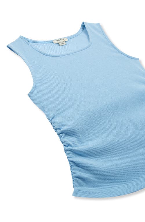 Habitual Kids Kids' Ruched Rib Tank In Light Blue