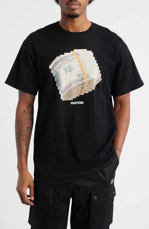 Pixel Graphic Cotton T-Shirt