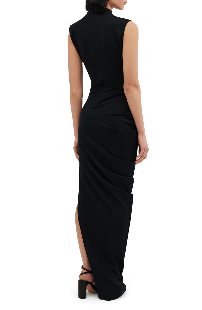 Two Lines by Marcella Copenhagen Sleeveless Gown, Alternate, color, Black