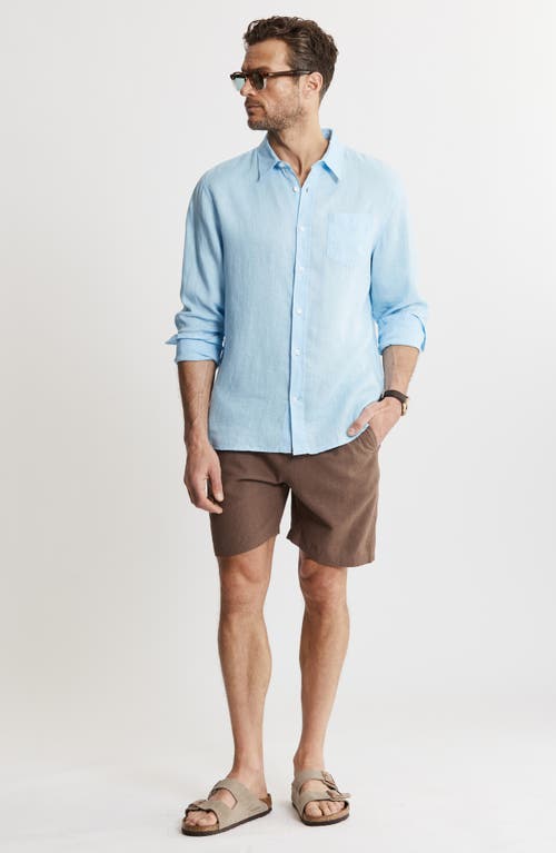 Jachs Solid Linen Long Sleeve Shirt