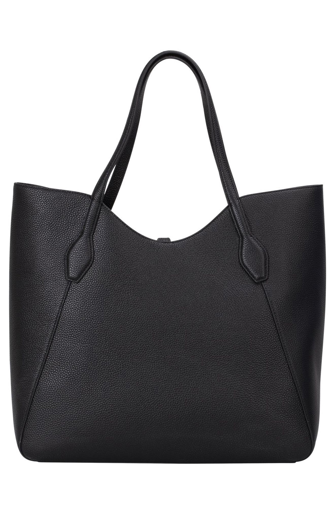 BOSS Lidney Leather Tote, Alternate, color, 